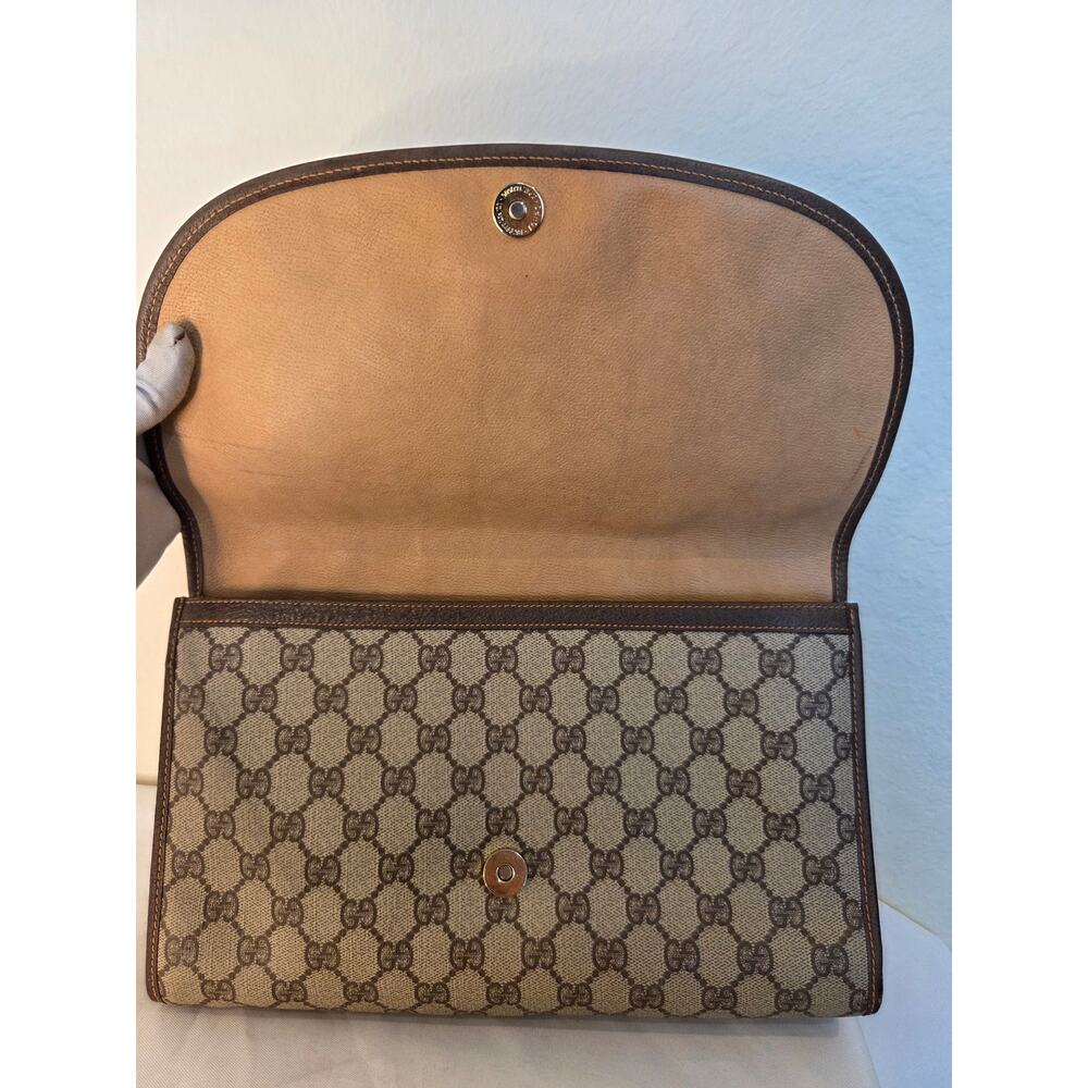 SOLD Gucci GG Supreme Clutch Bag Envelope Pouch Ophidia Vintage Monogram - Picture 8 of 16